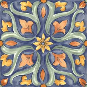 Декор Ragno Amuri RC8K Decoro Maiolica Tappeto 4 Glossy RT 20х20