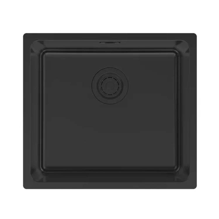 Мойка кухонная Paulmark Yuni 49 Uni YU49-MBN Матовый Черный, 49x44
