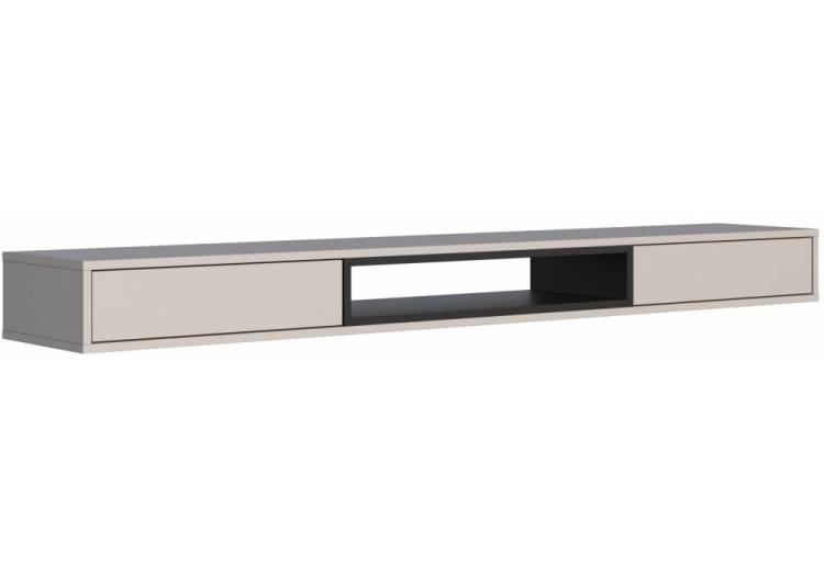 ТВ тумба Woodville Делора 674719 кашемир / черный