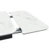 Стол Bradex Home Vito RF 0420 керамогранит белый мрамор, черный 120(184)x80x75 фото 6