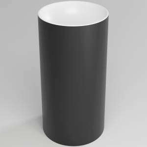 Раковина Plumberia Selection MISHA SOFT BN 44x44x87 биколор матовый белый, черный