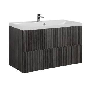 Тумба под раковину Art&Max Verona-Push AM-Verona-Push-1000-2C-SO-KD Черный, 99.6x45x55