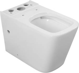 Чаша унитаза Creto Logan L4 1004-001-L2СW безободковая, белая, с сиденьем