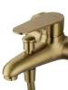 Смеситель для ванны Wonzon & Woghand WW-AE3204-BG с душем, брашированное золото фото 5