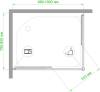 Душевой уголок Royal Bath HPD RB8100HPD-C-BL 100x80 фото 4
