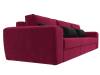 Прямой диван Лига Диванов Лига-008 Long 119036 бордовый, черный фото 4