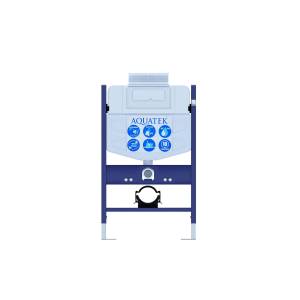 Система инсталляции для унитазов Aquatek Standart INS-0000018 80x50x15 с верхней кнопкой смыва