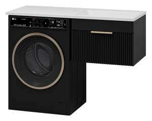 Тумба с раковиной Brevita Enfida - 60 Черный матовый 38x56x57