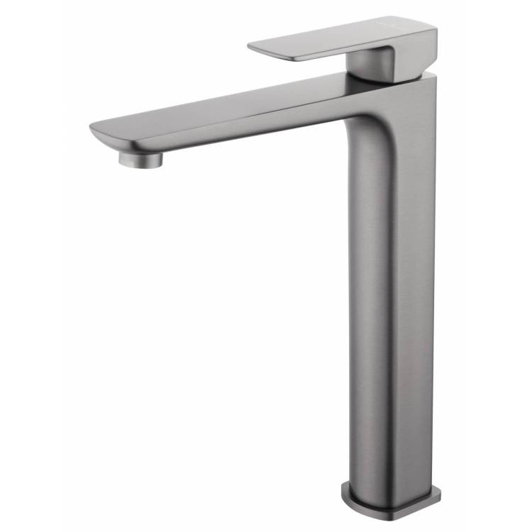 Смеситель для раковины Wonzon & Woghand WW-88239003-BGM высокий, темный графит