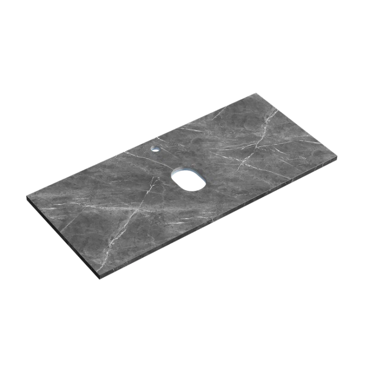 Столешница Sancos TT120A1X с отверстием под смеситель, Black Sky, 120x46