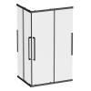 Душевой уголок AM.PM Func W84G-403-12090-BТ Square Slide 120х90, черный, прозрачное