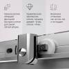 Душевой уголок Am.Pm Sunny W87G-403-12080-MT профиль серебро, стекло прозрачное, 120x80 фото 7