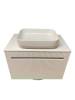 Тумба с раковиной Sintesi STL.W7815_00004134597 подвесная, крем-брюле