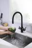 Смеситель для кухни Paulmark Salix Sa213419-BLM с гибким изливом, черный фото 11