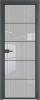 Межкомнатная дверь Profil Doors 5 AX цвет профиля Серая ночь, стекло безопасное 6 мм страйп 800x2000