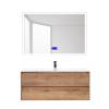 Тумба с раковиной Belbagno Kraft KRAFT-1200-2C-SO-RT 120x46x50 Rovere Tabacco подвесная с фрезерованными ручками по всей длине фасада с двумя выкатными ящиками фото 7
