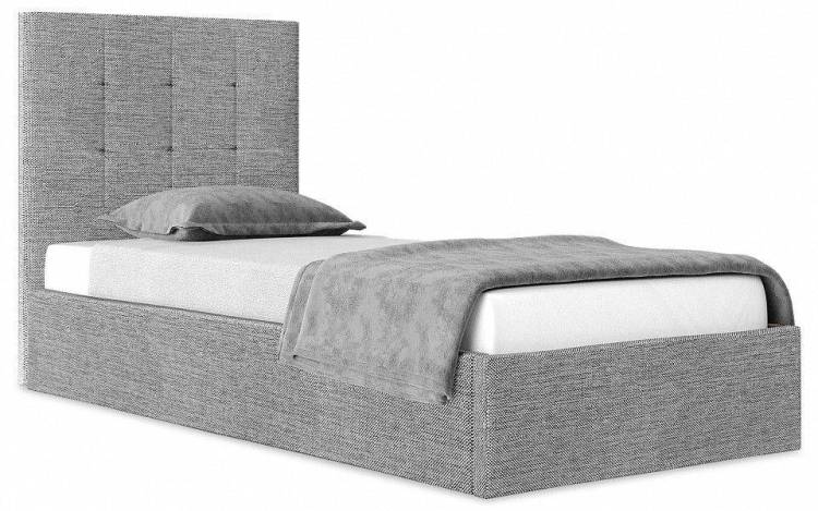 Кровать 900х2000 НК-Мебель Соната 72306390 Серый 110.3x99.4x214.1