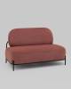 Диван Stool Group Стоун vd-dv-stone-cl-coral коралловый, велюр рельефный фото 2