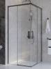 Душевой уголок Cezares PLANE-A-2-90-C-GM профиль оружейная сталь, стекло прозрачное, 90x90x195 фото 4