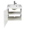 Тумба с раковиной Belbagno Etna ETNA-500-1A-SO-BL-P-L 49.6x39.2x50 Bianco Lucido подвесная с одной распашной дверцей, с одной полкой, левосторонняя фото 5