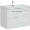Тумба с раковиной Aquanet Ирис new 00310150 815 белый глянец, 1 ящик, 2 дверцы
