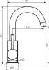Смеситель для раковины Dorff Logic D3002101SS фото 8