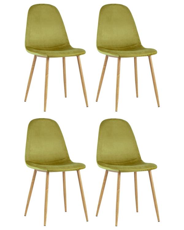 Набор из 4 стульев Stool Group Валенсия SN OS-001-V HLR-53 DUAL X4 фисташковый, велюр