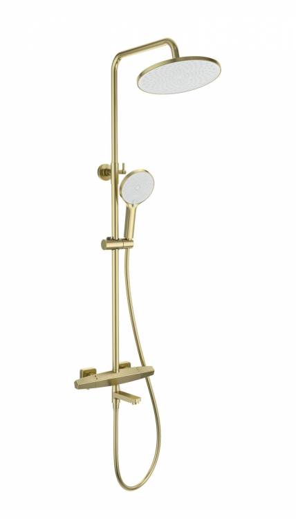 Душевая стойка Wonzon & Woghand WW-B3046-A1-BG с термостатом, золото