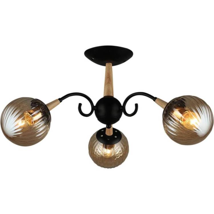 Трековый светильник Reluce 04886-0.3-03 BK+WOOD