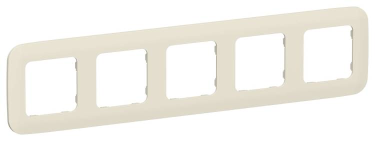 Рамка 5-постовая IEK Flite FI-M52-31-20-K86 сливочный