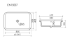 Раковина Ceramica Nova Era CN15007 61x40.5 см фото 7