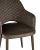 Стул Stool Group Венера Диамант MC16-2YS KD HLR-49 (NP) 2X велюр коричневый, ножки дерево (набор 2 шт) фото 7
