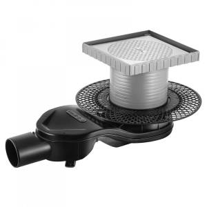 Душевой трап Berges Platz Keramik 15x15 S-сифон боковой, под плитку