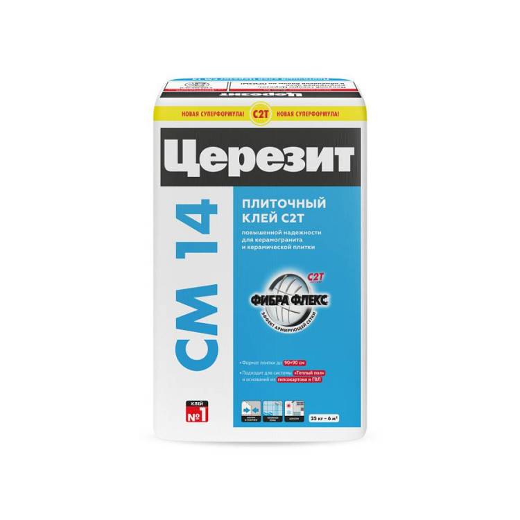 Клей Ceresit CM 14 для плитки Серый 25 кг