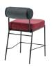 Набор из 2 полубарных стульев Stool Group Ponpoun Totoro Barstool OTE-SH 460+241 X2 темно-серый бордо фото 5