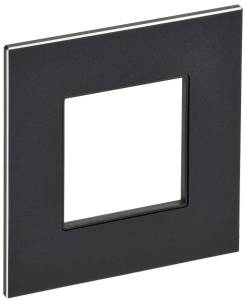 Рамка 1-постовая IEK Skandy SK-M12-M-K02 черный