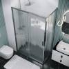 Душевая перегородка Grossman Style 200.K33.05.100.10.02 профиль хром, стекло шиншилла, 100x195 фото 5