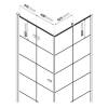 Душевое ограждение NEW TRENDY NEW SOLEO BLACK R 90x90x195 D-0290A/D-0121B (черный) фото 4
