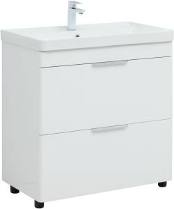 Тумба под раковину Aquanet Ирис new 815 310154 белый глянец