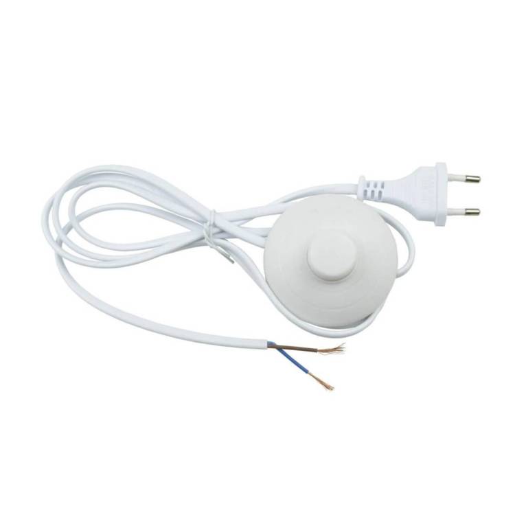 Шнур сетевой с вилкой и выключателем Uniel UCX-C20/02A-170 White
