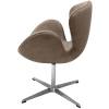 Кресло Bradex Home Swan Style Chair FR 0656 латте/искусственная замша фото 3