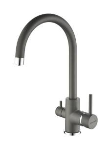 Смеситель для кухни Paulmark Essen Es213211-GRM серый металлик