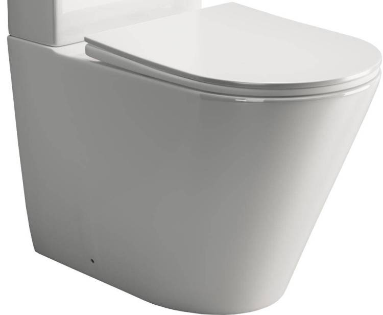 Чаша для унитаза-компакта Ceramica Nova Highlight Rimless CN1802-B c сиденьем-крышкой