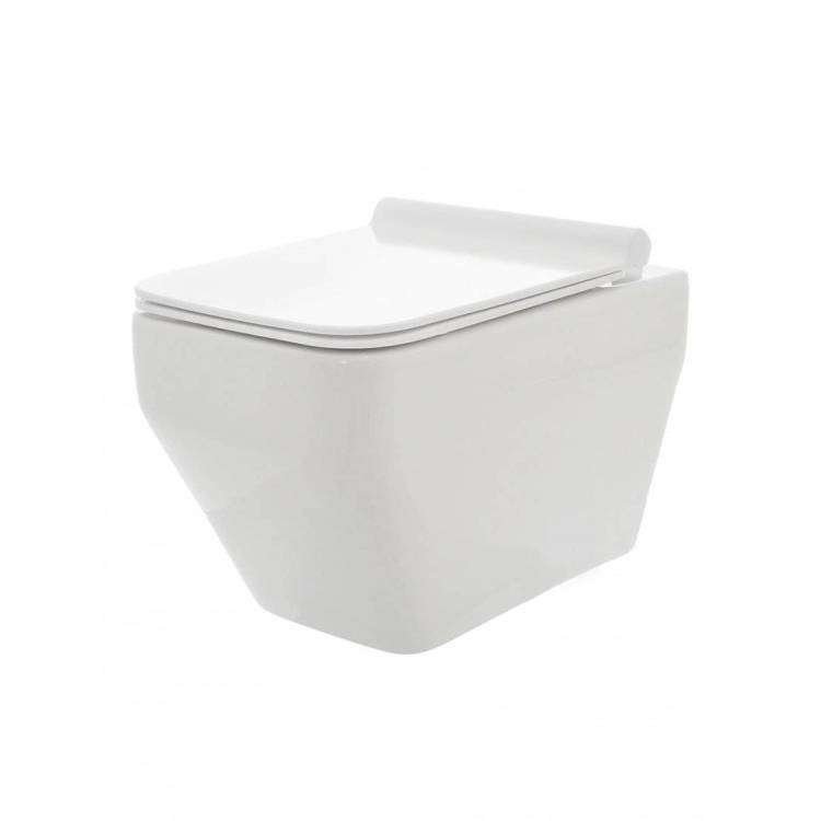 Унитаз подвесной AQUAme AQM2009 с крышкой-сиденьем микролифт