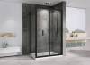 Душевой уголок Abber Sonnenstrand AG07120B-S75B 75x195x120, профиль Черный фото 2