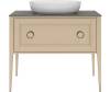 Тумба под раковину Kerama Marazzi Plaza Classic NEO PL.CN.100.1+1\CAP.M напольная 1+1 ящик 100, капучино матовый