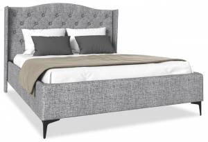Кровать 1400х2000 НК-Мебель Tango 72306787 Серый 135x161x220.5