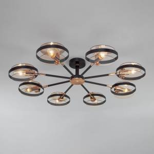 Потолочный светильник Eurosvet Gallo 70121/8 черный Smart