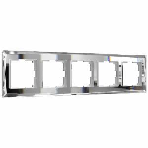 Рамка 5-постовая Werkel Diamant W0051220 зеркальный