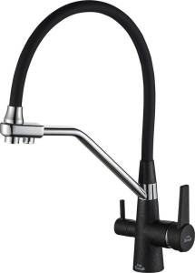 Смеситель для кухни ZorG Steel Hammer SH 903-6 Black Cr с гибким изливом